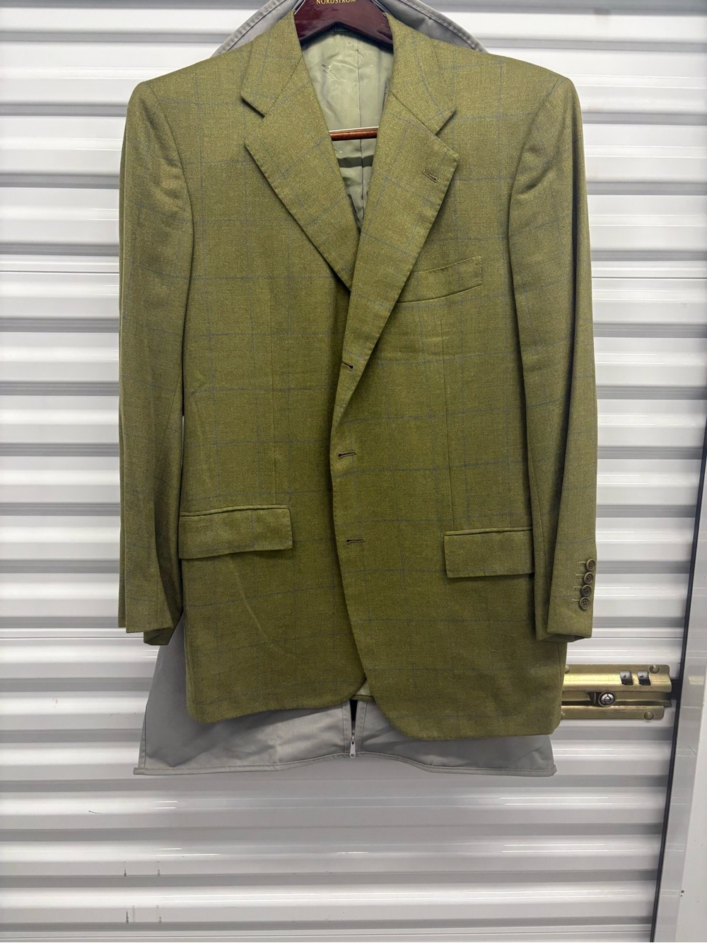Kiton Cashmere Olive Blazer Made In Italy